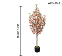 Arbre de Camélia Artificiel en Gros, Plante en Pot à Fleurs en Soie Synthétique 90-150cm pour Décoration Maison Jardin Terrasse, Vente Directe Usine, Personnalisation OEM