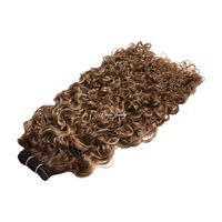 VMAE Mèches de cheveux humains bruts en trame, boucles afro crépues birmanes, boucles profondes royales, blond miel balayage, mèches mèches à mèches
