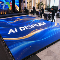 Écran LED interactif d'intérieur P2.604 P2.976 IP65 pour ascenseurs, murs vidéo pour centres commerciaux, expositions et conférences
