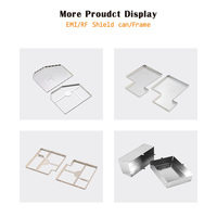 Pelindung RF Nikel Perak Kustom, Penutup Perisai EMI PCB, Desain Satu Bagian Dua Bagian untuk Pemasangan Solder Papan Sirkuit