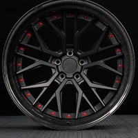 Jantes forgées sur mesure, jantes en deux parties, 17, 18, 20, 22, 21, 24 pouces, 5x120, 5x114.3 pour voiture de tourisme, jantes en fibre de carbone