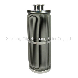 Huahang personnalisé filtre à fondre élément filtrant de bougie filtre à fondre plissé acier inoxydable 304 316 cartouche filtrante à fondre - Product Image 1