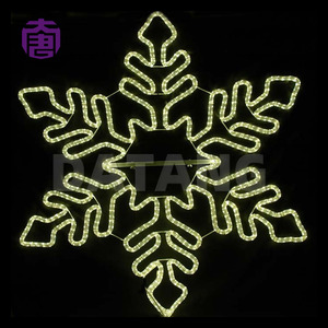 Top Sale Custom outdoor christmas decors LED 2D Motif Hanging Snowflake <b>Light</b> - Product Image 1