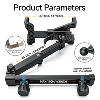 Nouveau support de tablette pliable pour véhicules lourds OEM, rotation à 360 degrés, support de tablette pour siège arrière de voiture