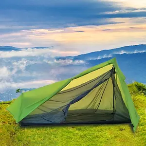 Zaino ultraleggero natura escursionismo all'aperto viaggio impermeabile leggero doppio strato Anti-condensazione tenda da campeggio senza palo