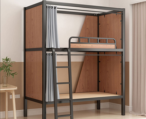 Steel and Wooden Capsule Bunk <b>Bed</b> for Adult Visitors Hostel Sleeping <b>Underbed</b> Cabinets Solid Wood Metal Twin <b>Bed</b> - Product Image 5