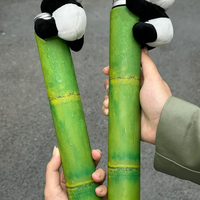 Botella de Bambú con Diseño de Panda Adorable de 400 ml para Bebidas, Bebidas Energéticas y Whisky con Diseño de Panda Adorable