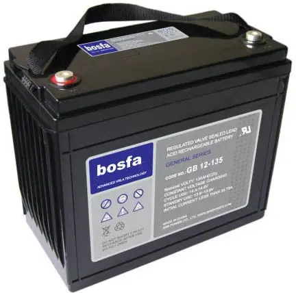 GB12-135 12v 135ah lead acid rechargeable absorbed glass mat agm battery for ups backup