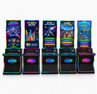 Machine d'arcade verticale à écran tactile 43 pouces avec armoire métallique, fonctionnement à pièces, jeu d'adresse et éclairage LED RGB, espagnol/anglais