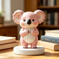 Sculpture de koala BZY de taille personnalisable, adaptée à la décoration intérieure et extérieure, statue en résine transparente.