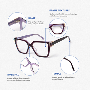 Thực hiện để đặt hàng Phụ nữ kính khung tùy chỉnh endpieces armazones de anteojos quang khung các nhà sản xuất tại Trung Quốc - Product Image 6