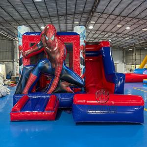 Château gonflable commercial bleu avec toboggan, château gonflable pour enfants - Product Image 5