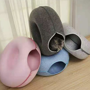 Hot <strong>Selling</strong> <strong>Cat</strong> Tunnel <strong>Toy</strong> with Zipper Felt Rolling Cage Pet Nest Durable and Cute Pet Supplies for Dogs <strong>Cats</strong> - Product Image 2