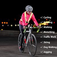 Gilet de sécurité réfléchissant respirant et réglable à haute visibilité pour la course à pied, la marche, le jogging, la randonnée, le cyclisme nocturne