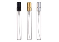 Flacons échantillons vides miniatures de 1 ml, 2 ml, 3 ml, 5 ml, 10 ml, flacon pulvérisateur atomiseur en verre transparent, flacon de parfum avec boîte en papier et impression