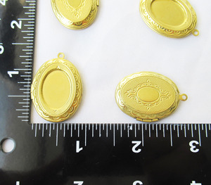 Hình bầu dục ảnh mề đay 24x30mm <span class=keywords><strong>Cabochon</strong></span> thiết lập 18x13mm đồng thau Vòng cổ mặt dây chuyền tự làm đồ trang sức phụ kiện - Product Image 4