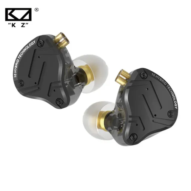 KZ ZS10 Pro X HIFI Bass Earbuds Metal Hybrid Drive In-Ear Wired Music Earphones Sport Noise Cancelling Headphones with Mic