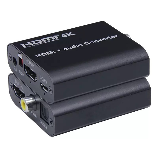 4K HDMI Audio Extractor Splitter hdmi to SPDIF/Coaxial/toslink Audio Converter with Digital Audio for Hdtv & Monitor UHD