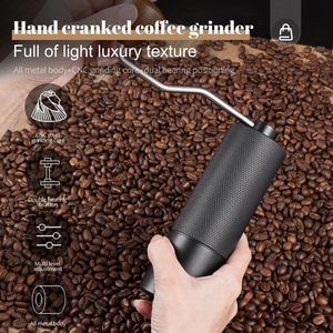 Moulin à café manuel portable, mini moulin à expresso domestique de grande capacité, corps en alliage d'aluminium, meule en acier inoxydable 420, noyau CNC - Product Image 6