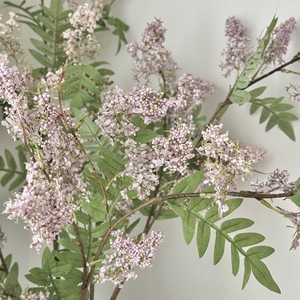 Décorations de fleurs artificielles en forme de locustier, blanches, roses, violettes, en mousse et soie, haute simulation, pour arrangements de mariage - Product Image 4