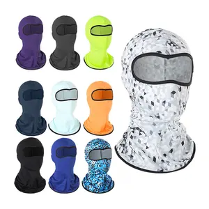 Cubierta facial personalizada para hombre y niña, cubierta de cara completa de punto, pasamontañas, 1 orificio, para esquí, venta al por mayor