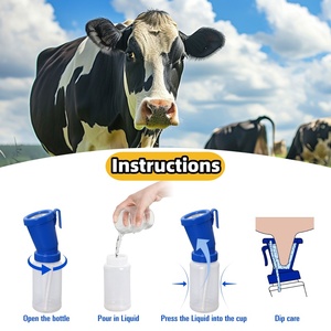 300ml PP材料獣医薬用バスカップブラシ牛乳首ディップカップティーチディッパー用 - Product Image 3