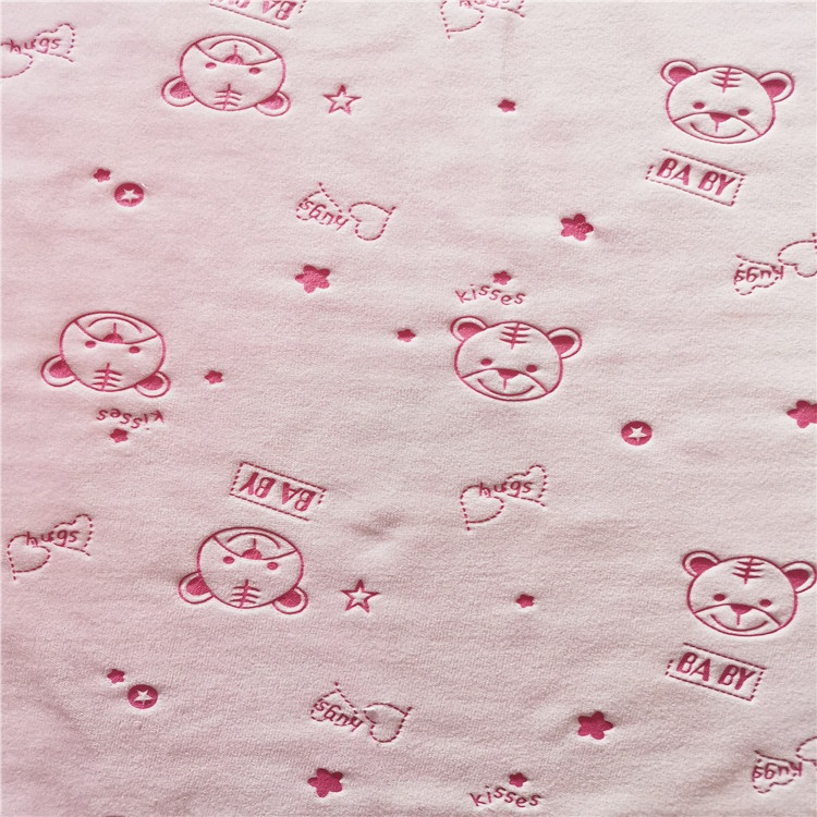 100% Polyester Cartoon Foil Print Normal Micro Velboa Fabric