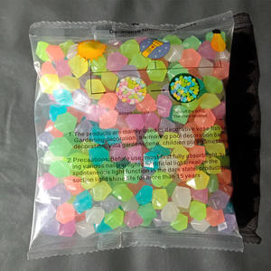 ไฟกลางคืนเรืองแสงสีเหลืองสีน้ำเงินชมพู,ลูกปัดหินสำหรับตกแต่งตู้ปลาหินลับมีดจัดสวน - Product Image 6