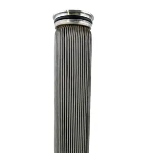 35 micron high filtration stainless steel filter element metal mesh multi-layer pleated filter element oil filters
