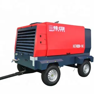 16bar Diesel Engine Driven Portable Iron Mining Quarry Diesel Compressor