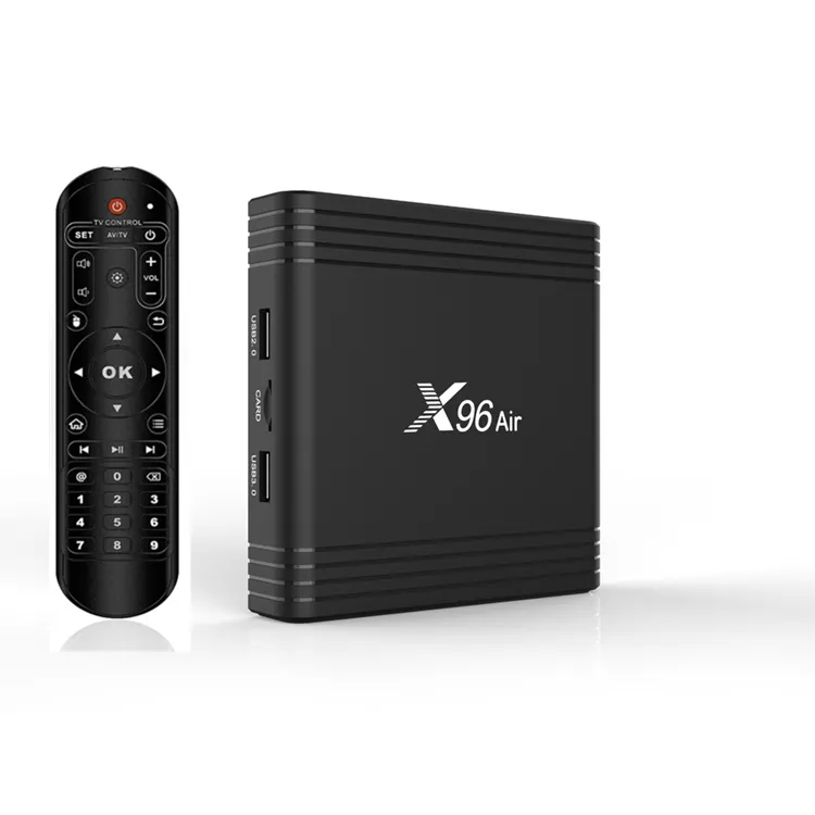 New Amlogic S905X3 tv box X96 Air S905X3 2Gb 16Gb 4Gb 32Gb Android 9.0 8K BT4.0 tv box hot selling smart set top box X96Air