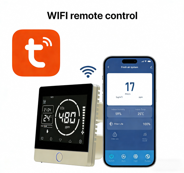 HVAC System AC DC EC Ventilation Fan Speed Controller WIFI Remote Smart Controller