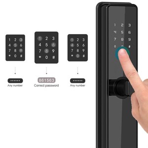 Giá cả phải chăng chất lượng bàn phím khóa cửa Sản xuất tại Trung Quốc OEM ODM tuya ttlock vân tay mật khẩu dễ dàng cài đặt thông minh từ xa khóa cửa - Product Image 2