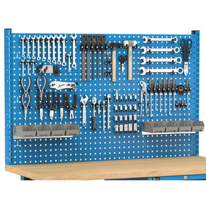 Établi réglable bleu Fami Master 150cm avec mur intégré et 4 tiroirs - Product Image 3