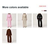 Ensembles de survêtements d'hiver à capuche personnalisés de haute qualité, amples, pour le jogging en extérieur, vêtements de sport pour femmes, tenues de course et de fitness