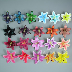 ดอกลิลลี่ประดิษฐ์ ดงเฉิน คราฟต์ส์ สีขาวนม สีชมพูแชมเปญ สีเหลือง สีส้ม สีชมพู ทำจากวัสดุ PE สำหรับตกแต่งงานแต่งงานและบ้าน - Product Image 4