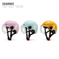 Casque demi-coque anti-UV avec doublure amovible, taille L, pour adulte, pour trajets en trottinette électrique et livreurs, protection confortable pour la tête