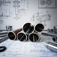 Foretes Honed Tube Hydraulic Cylinder 45 # Tige de piston de haute qualité avec traitement de surface en acier chromé dur, pression 20Mpa/30Mpa
