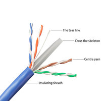 Câble Ethernet UTP FTP SFTP LAN 305M 1000ft en rouleau, gaine PVC CCA, Cat5e Cat6 Cat6a