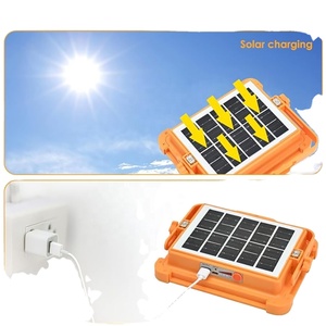 Portable Emergency Work <b>Light</b> Camping Floodlight Solar USB Rechargeable Work <b>Light</b> for Garage Emergency Car Repair - Product Image 4