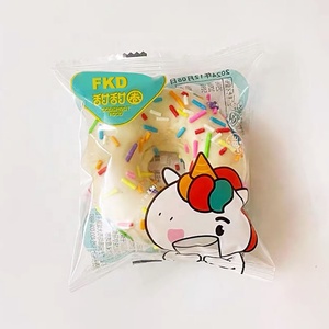 ถุงไมลาร์ใสขนาดเล็กสำหรับบรรจุภัณฑ์ขนมโดนัท บิสกิต คุกกี้ แบบพิมพ์ลายตามสั่ง เกรดอาหาร เคลือบพลาสติก ปิดผนึกด้วยความร้อน - Product Image 3