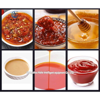 Remplisseuse semi-automatique de beurre d'arachide visqueux liquide gelée de yaourt pâte de tomate confiture sauce miel