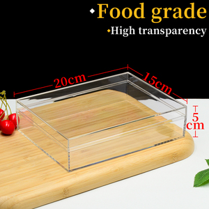 Sang Trọng Tùy Chỉnh Rõ Ràng Thực Phẩm Cấp PS Nhựa Món Quà Cưới Hộp Hình Chữ Nhật Món Tráng Miệng <span class=keywords><strong>Container</strong></span> Cho Tiramisu Kẹo Bánh Mì Sản Xuất - Product Image 2