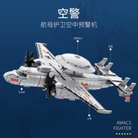 Juhang 88015 nouvelle série militaire blocs de construction jouets de combat ensemble KJ-600 Awacs avion de chasse pour jouets de construction