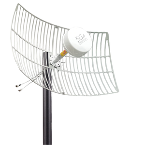 Antenne verticale V9 à gain élevé 2*30dBi, bande complète 698-6000MHz, compatible 5G 4G LTE 3G, IP67, 100W, avec support de montage pour communication - Product Image 1