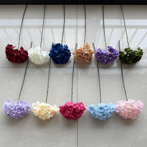 Hortensia Artificial Blanca y Rosa en Oferta, Flor de Seda de una Sola Cabeza para Decoraciones de Bodas, Día de la Madre, Navidad y Año Nuevo - Product Image 6