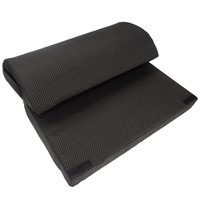 Repose-pieds de bureau en polyester écologique noir, multifonctionnel, anti-stress, avec massage, 44x30x15CM, semi-circulaire, pour voiture