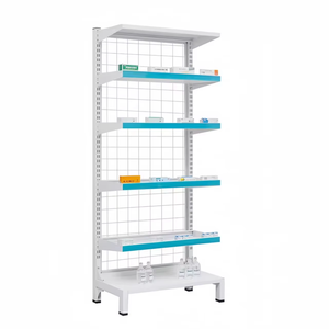 कस्टम मेटल मेडिसिन फार्मेसी, ऑपरेटिंग रूम, डेंटल के लिए बैक नेट के साथ एकल-पक्षीय यादृच्छिक दवा रैक - Product Image 1