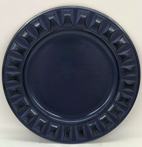 13" Navy blue charger plastic plates