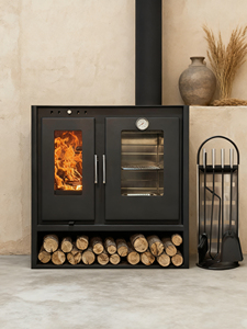 Chimenea Moderna Cuadrada de Metal para Interiores, Estufa Independiente para Sala de Estar, Acero de Doble Pared, Uso en <span class=keywords><strong>Cocina</strong></span> Exterior - Product Image 5